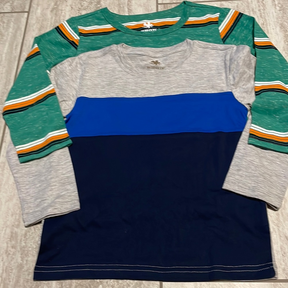 Bundle of Buzz cuts green with black,gray & blue round neck,longsleevesforboys(M
